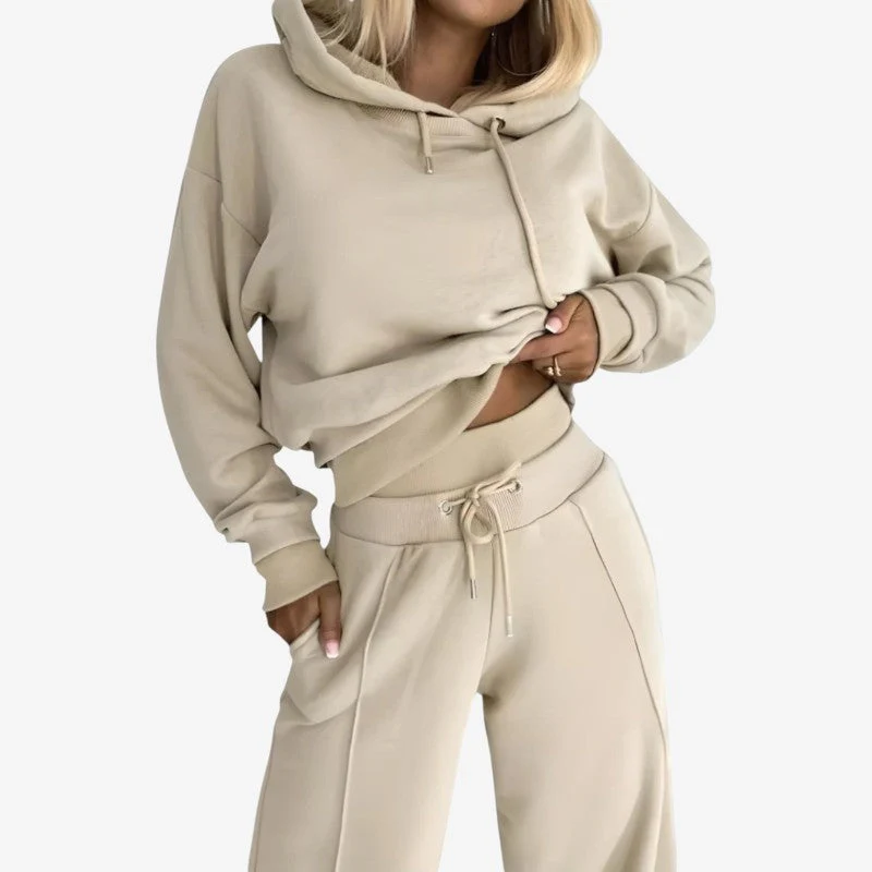 Women 2-Piece Hoodie & Wide-Leg Pants Set - Image 6