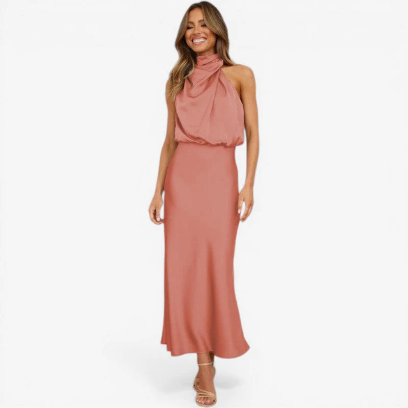 Women’s sleeveless mock neck midi dress - Image 2