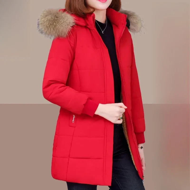 Yara – Women's Jacket with Fur Collar & Zipper Closure - Image 4
