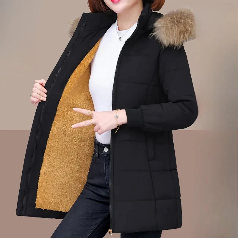 Yara – Women's Jacket with Fur Collar & Zipper Closure - Image 6