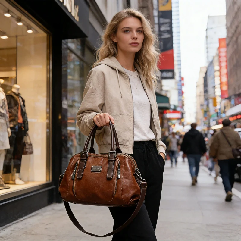 Ysolde – Large Handbag with Multiple Compartments - Image 8