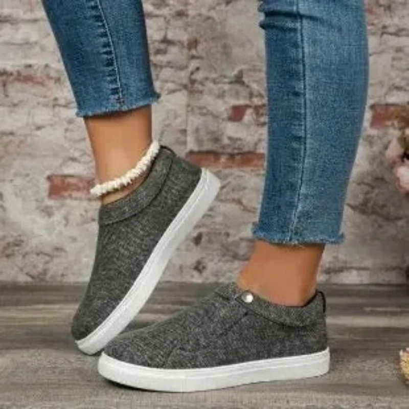 Zoe – Round Toe Shoes with Button Details - Image 4
