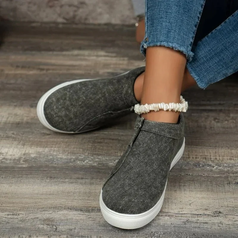 Zoe – Round Toe Shoes with Button Details - Image 8